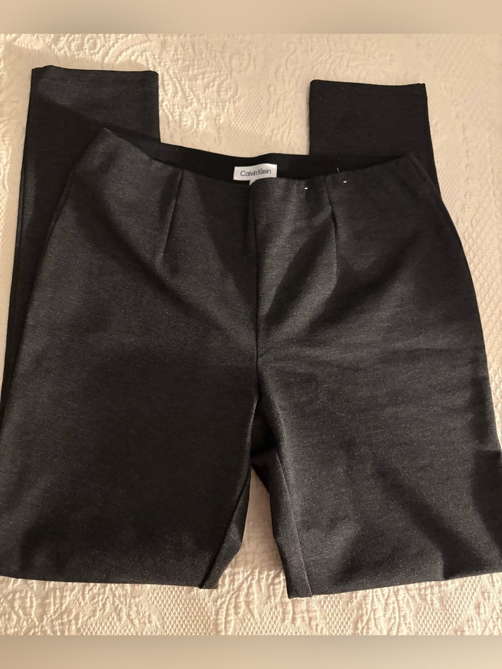 Calvin Klein women’s charcoal trouser pant sz M